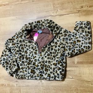 Super soft faux fur bomber jacket